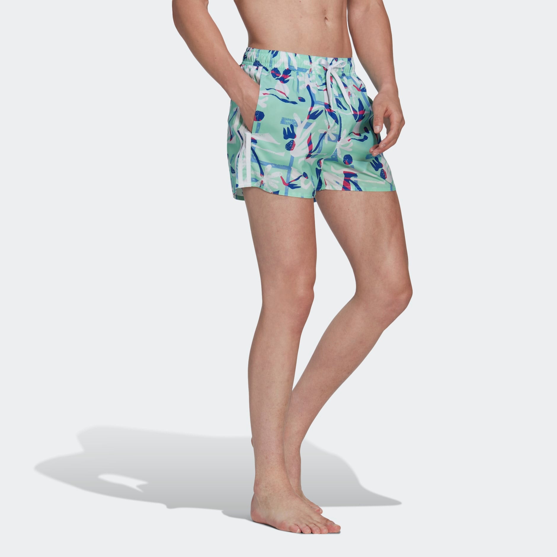 ADIDAS SEASONAL FLORAL CLX VERY SHORT LENGTH SWIM SHORTS HT2120 bCODE Your Online Fashion Retail Store