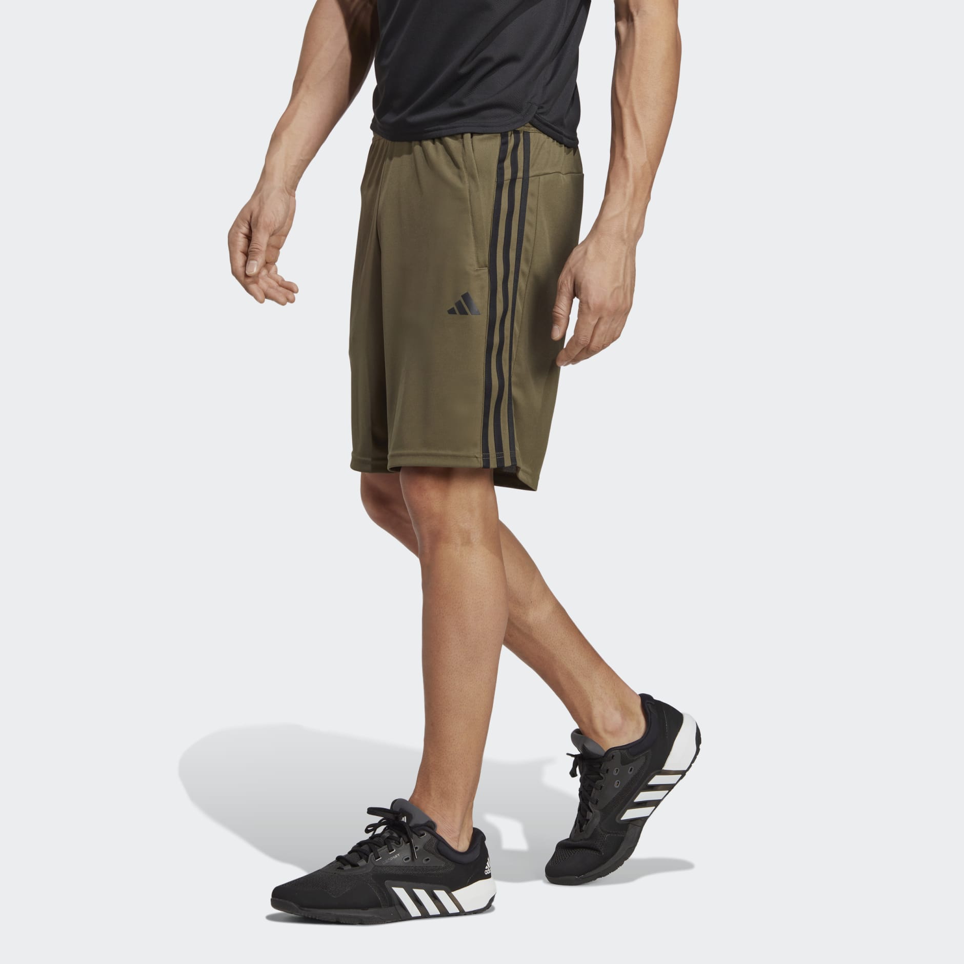 ADIDAS TRAIN ESSENTIALS PIQUE 3 STRIPES TRAINING SHORTS GREEN bCODE Your Online Fashion Retail Store