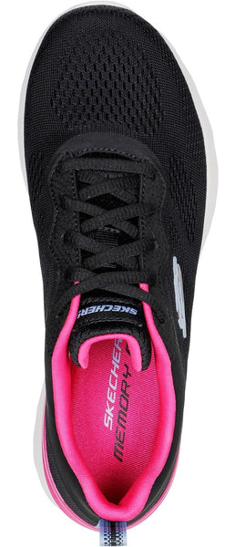 Skechers memory foam black clearance and pink