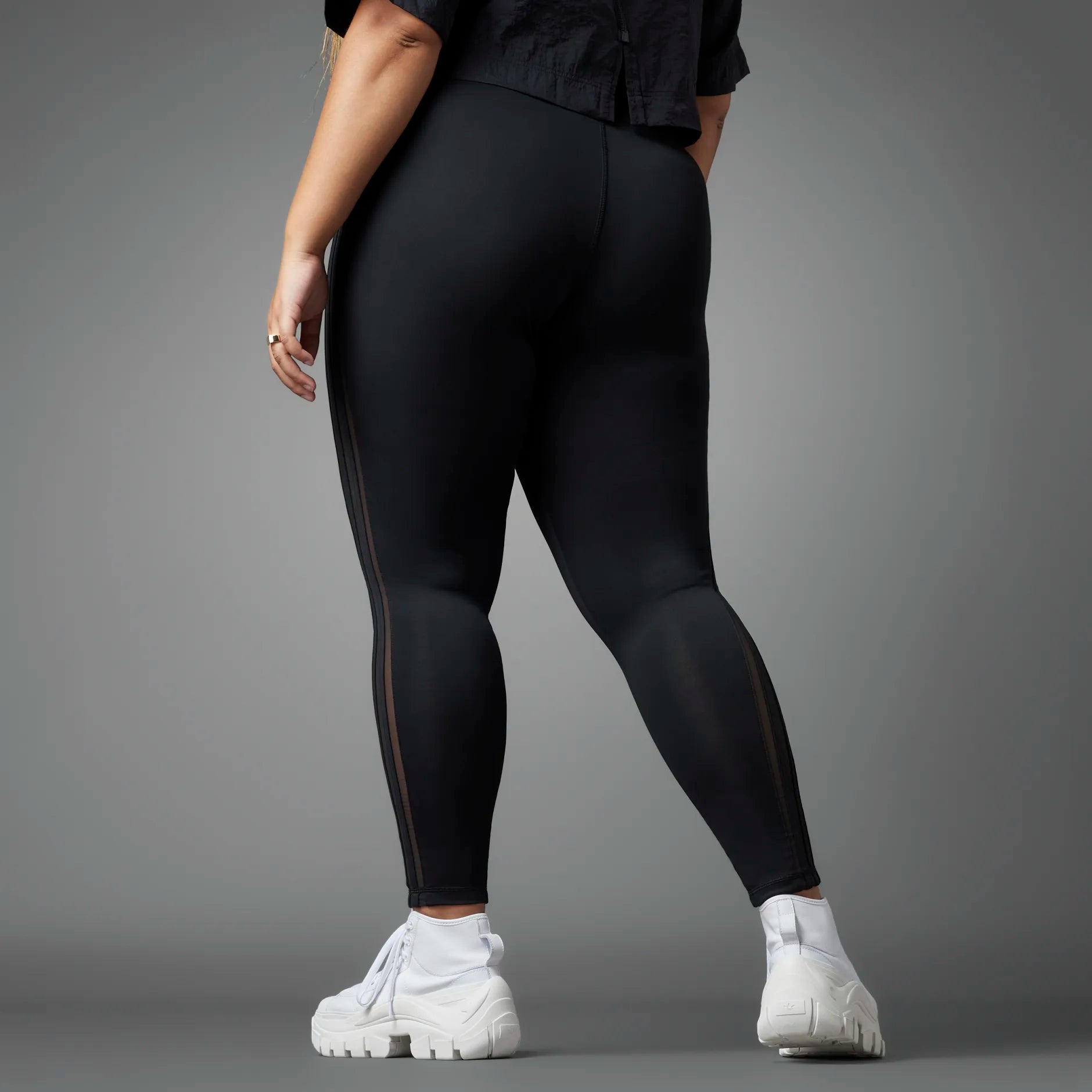 adidas Leggings (Plus Size) - Black, Women's Lifestyle