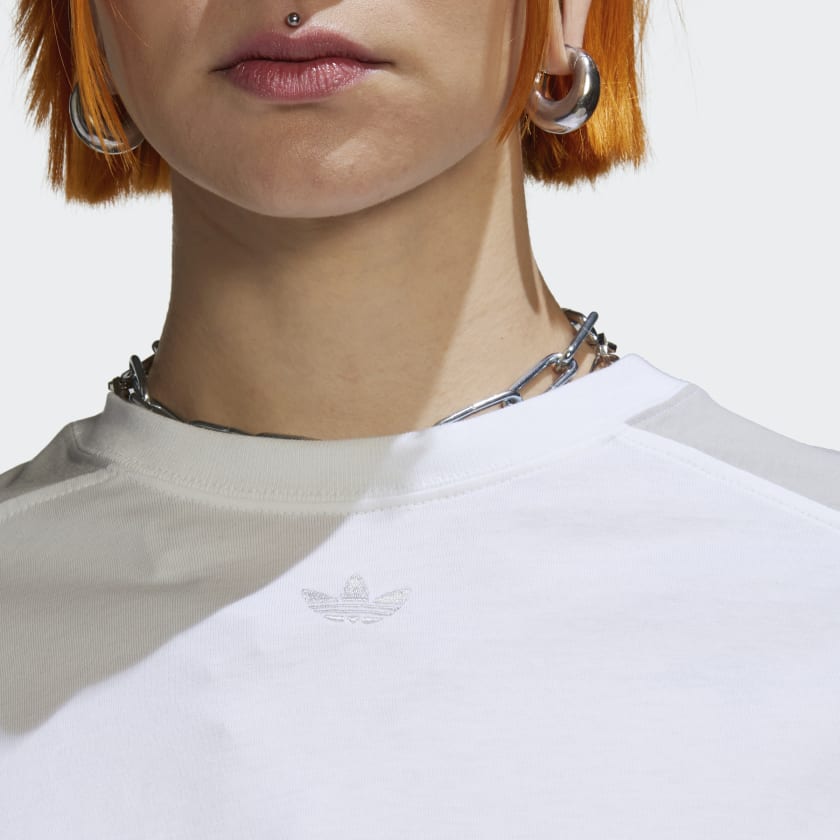 ADIDAS BLOCKED GRAPHIC CROP T SHIRT HF2129 bCODE Your Online Fashion Retail Store