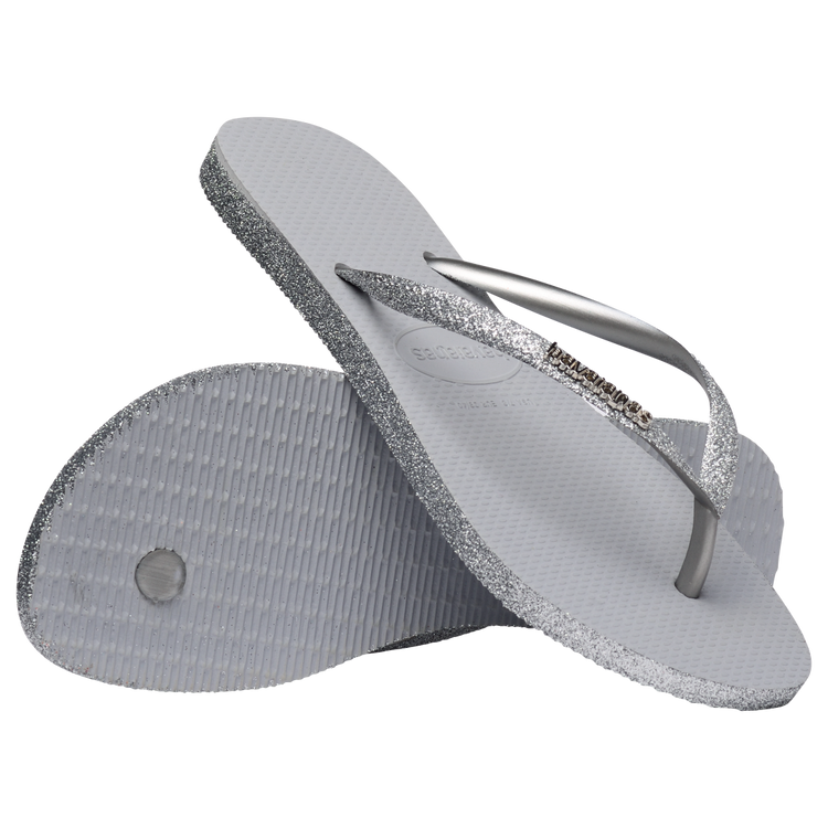 Silver sparkly sale havaianas